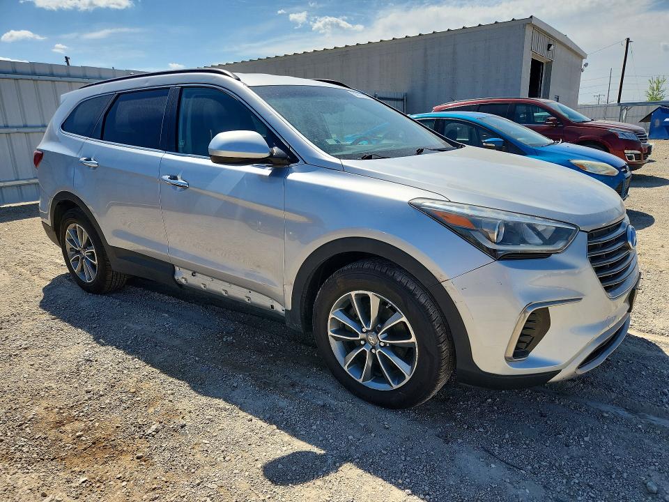 2017 Hyundai Santa fe VIN KM8SMDHF9HU179197 COPART salvage auction — HAIL, Ia - Cert Of Title-Salvage Title, sold $1,500 on 2026-07-08 (photo 4)