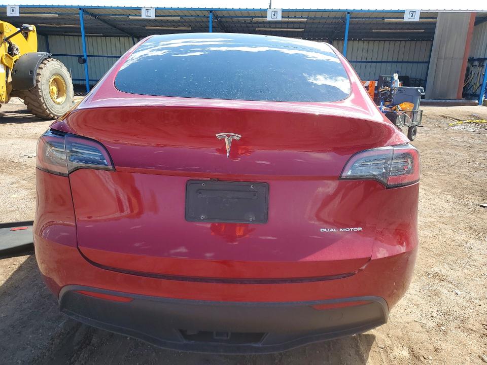 2025 Tesla VIN 7SAYGDEE1SF307405 COPART salvage auction — SIDE, Co - Salvage Title, sold $275 on 2026-07-27 (photo 6)
