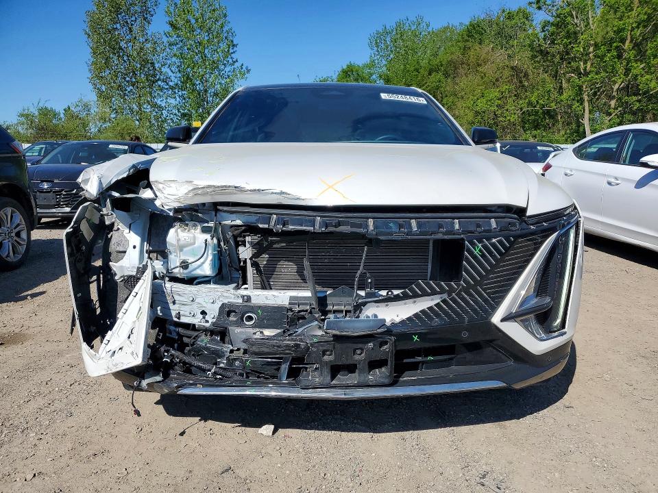 2024 Cadillac Lyriq VIN 1GYKPMRK3RZ139719 COPART salvage auction — FRONT END, On - Permit Salvage, sold $17,700 on 2026-07-14 (photo 5)