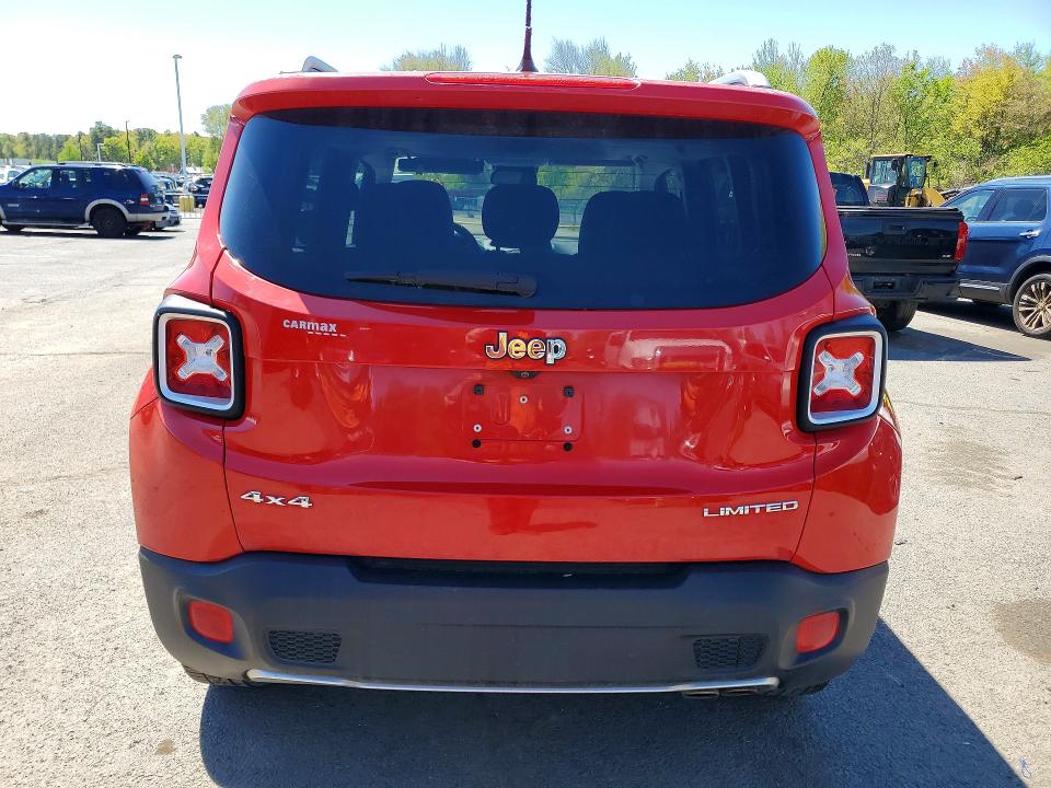 2015 Jeep Renegade VIN ZACCJBDT5FPC04726 COPART salvage auction — FRONT END, Nj - Certificate Of Title, sold $2,600 on 2026-07-31 (photo 6)
