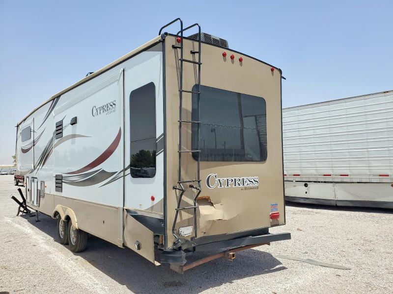 2015 Redwood Cypress VIN 4V0FC3629FR005431 COPART salvage auction — FRONT END, TX - SALVAGE VEHICLE TITLE (P), sold $3,100 on 2026-08-06 (photo 3)