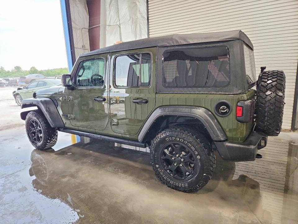 2021 Jeep Wrangler unlimited VIN 1C4HJXDN2MW744605 COPART salvage auction — NORMAL WEAR, IL - CERTIFICATE OF TITLE, sold $21,500 on 2026-07-16 (photo 2)