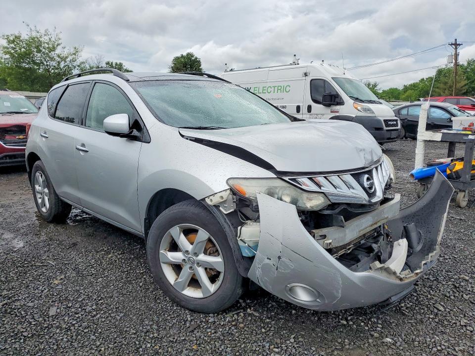 2010 Nissan Murano VIN JN8AZ1MW3AW110574 COPART salvage auction — FRONT END, Nj - Cert Of Title-Salvage, sold $375 on 2026-07-17 (photo 4)