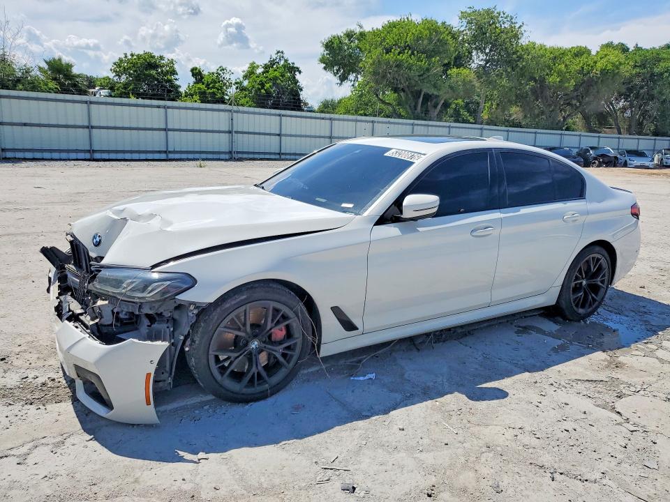 2023 BMW 5 series VIN WBA53BJ09PCL31639 COPART salvage auction — FRONT END, Ca - Certificate Of Title, sold $17,400 on 2026-07-02 (photo 1)