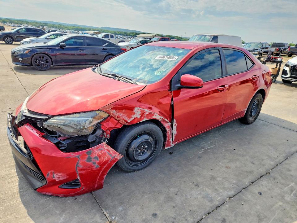 2019 Toyota Corolla VIN 5YFBURHE6KP892474 COPART salvage auction — FRONT END, TX - SALVAGE VEHICLE TITLE (P), sold $2,150 on 2026-07-16 (photo 1)