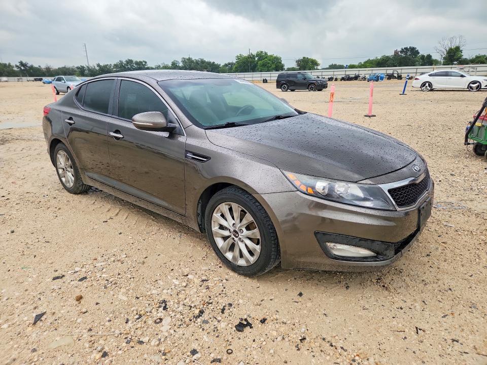 2013 Kia Optima VIN 5XXGN4A76DG163968 COPART salvage auction — FRONT END, Tx - Salvage Vehicle Title, sold $825 on 2026-07-30 (photo 4)