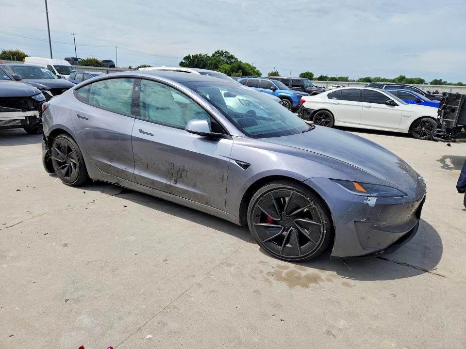 2024 Tesla Model 3 VIN 5YJ3E1ET8RF865224 COPART salvage auction — REAR END, Tx - Salvage Vehicle Title, sold $19,900 on 2026-07-16 (photo 4)