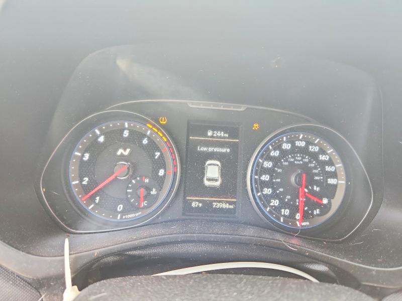 2020 Hyundai Veloster VIN KMHT36AH1LU004787 COPART salvage auction — FRONT END, Ga - Cert Of Title-Salvage, sold $2,000 on 2026-07-14 (photo 9)