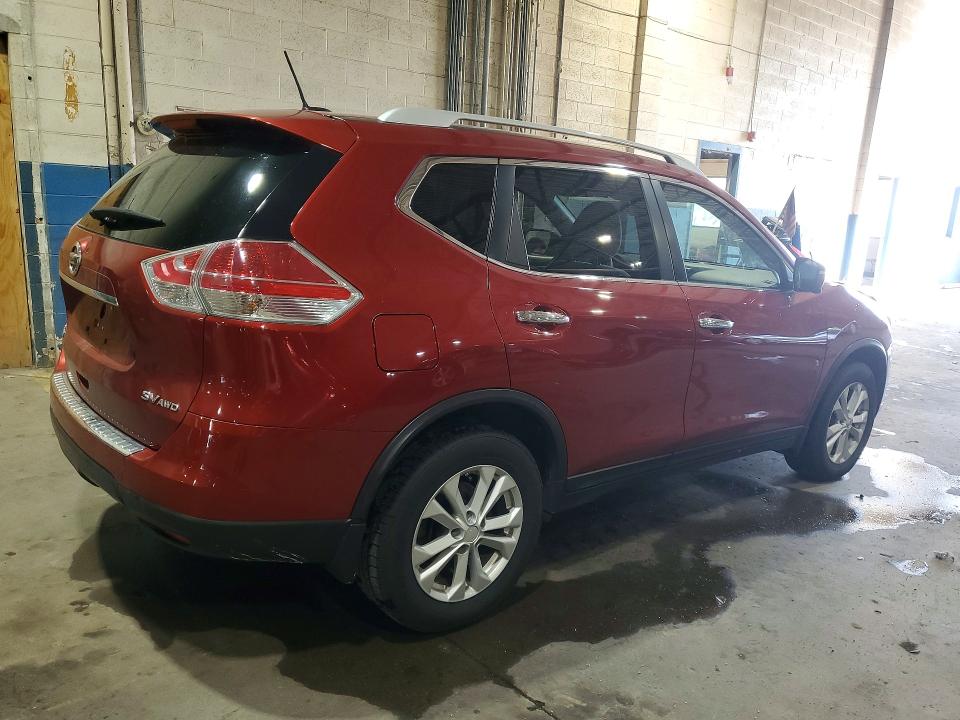 2015 Nissan Rogue VIN KNMAT2MV1FP509382 COPART salvage auction — FRONT END, MI - CERTIFICATE OF TITLE, sold $1,450 on 2026-07-24 (photo 3)