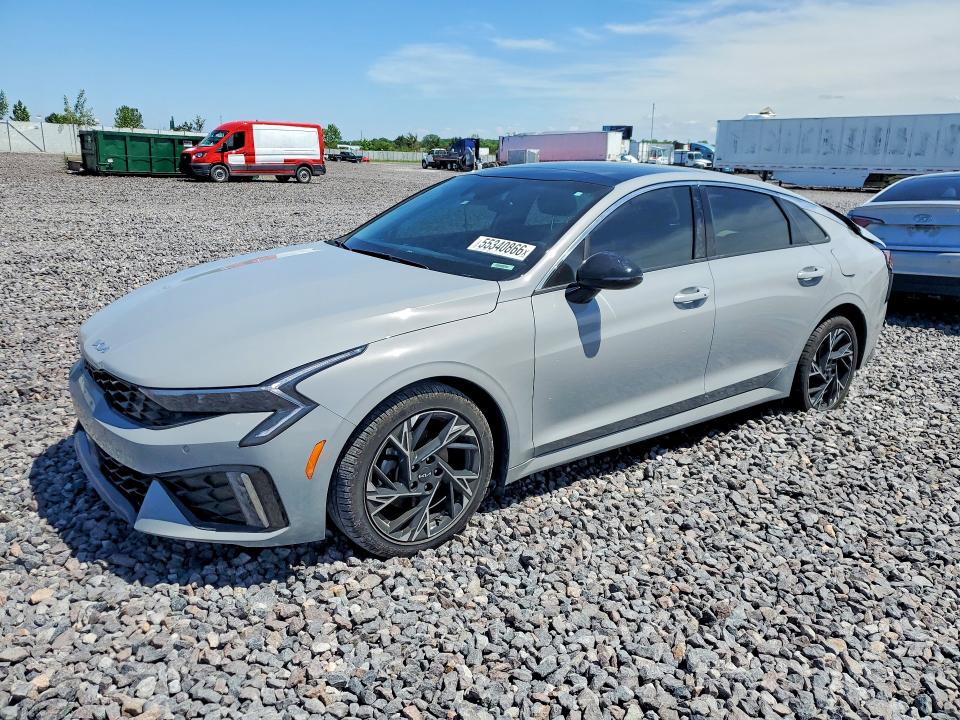 2025 Kia K5 VIN KNAG64J75S5330395 COPART salvage auction — REAR END, IN - CERT OF TITLE-SALVAGE TITLE, sold $6,600 on 2026-07-28 (photo 1)
