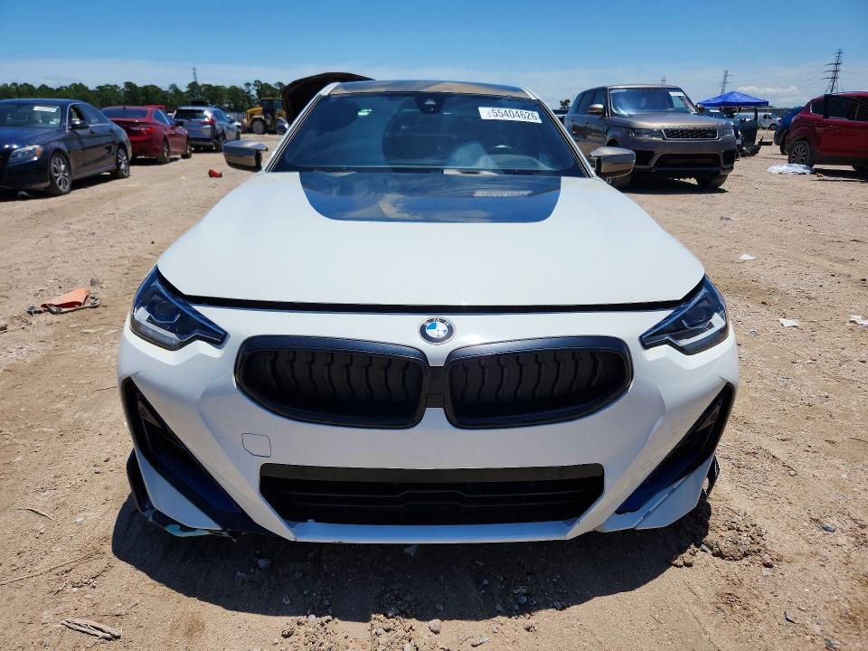 2022 BMW M240i VIN 3MW53CM08N8C38780 COPART salvage auction — FRONT END, Nc - Salvage Certificate Of Title, sold $22,700 on 2026-07-28 (photo 5)