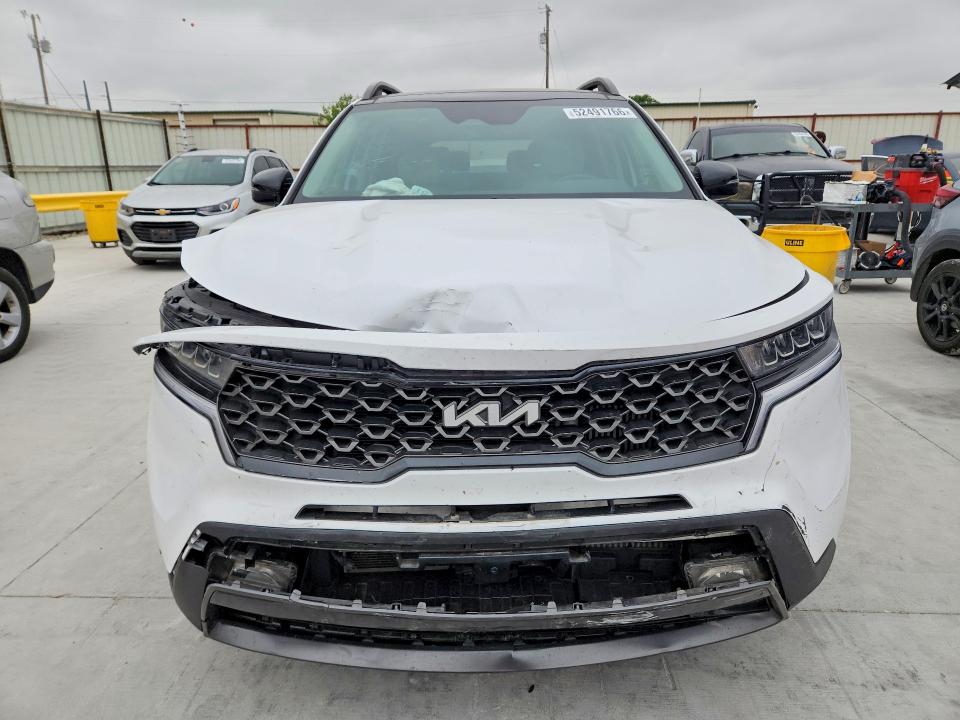 2023 Kia Sorento VIN 5XYRHDLF3PG230935 COPART salvage auction — FRONT END, Tx - Salvage Vehicle Title, sold $11,800 on 2026-07-10 (photo 5)