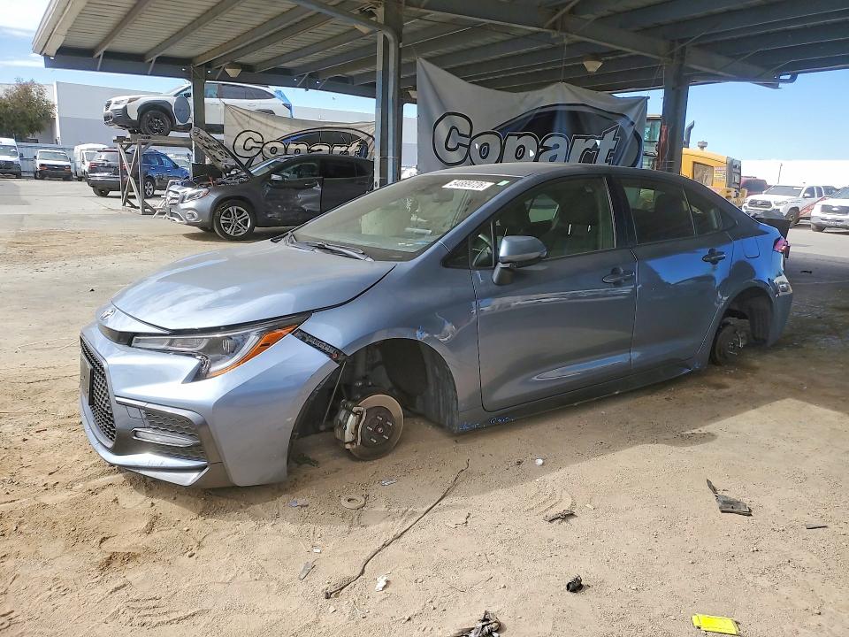 2022 Toyota Corolla VIN JTDS4MCEXN3504234 COPART salvage auction — STRIPPED, Ca - Salvage Certificate, sold $6,600 on 2026-07-02 (photo 1)
