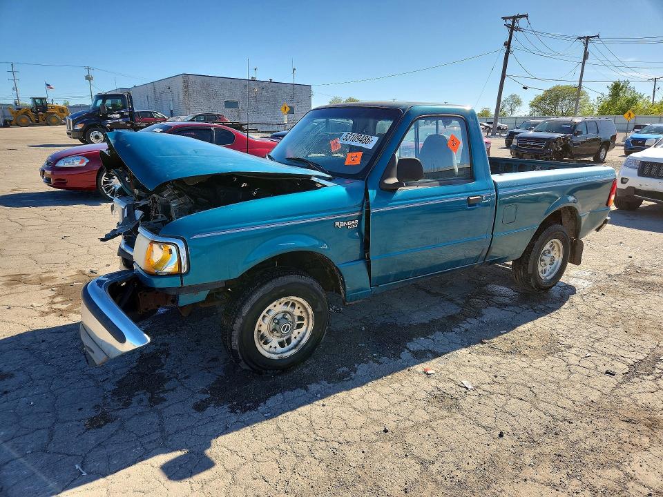 1993 Ford Ranger VIN 1FTCR10U2PUD49529 — COPART salvage auction photo