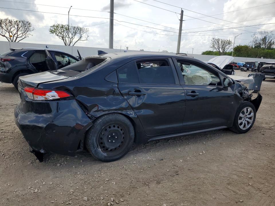 2022 Toyota Corolla VIN JTDEPMAE6NJ216536 COPART salvage auction — FRONT END, Fl - Certificate Of Destruction, sold $1,650 on 2026-07-06 (photo 3)