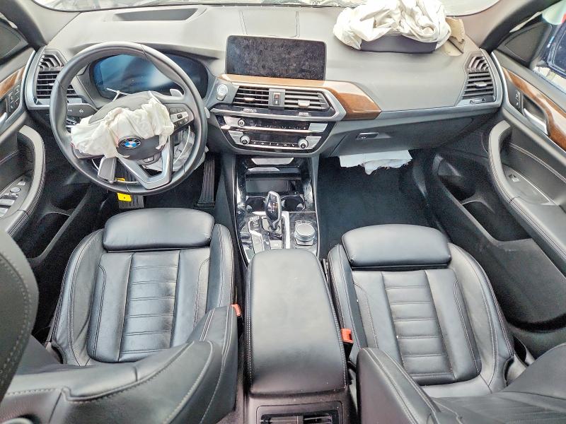 2021 BMW X3 VIN 5UXTY3C06M9G76989 COPART salvage auction — FRONT END, Tx - Salvage Vehicle Title, sold $3,850 on 2026-07-30 (photo 8)