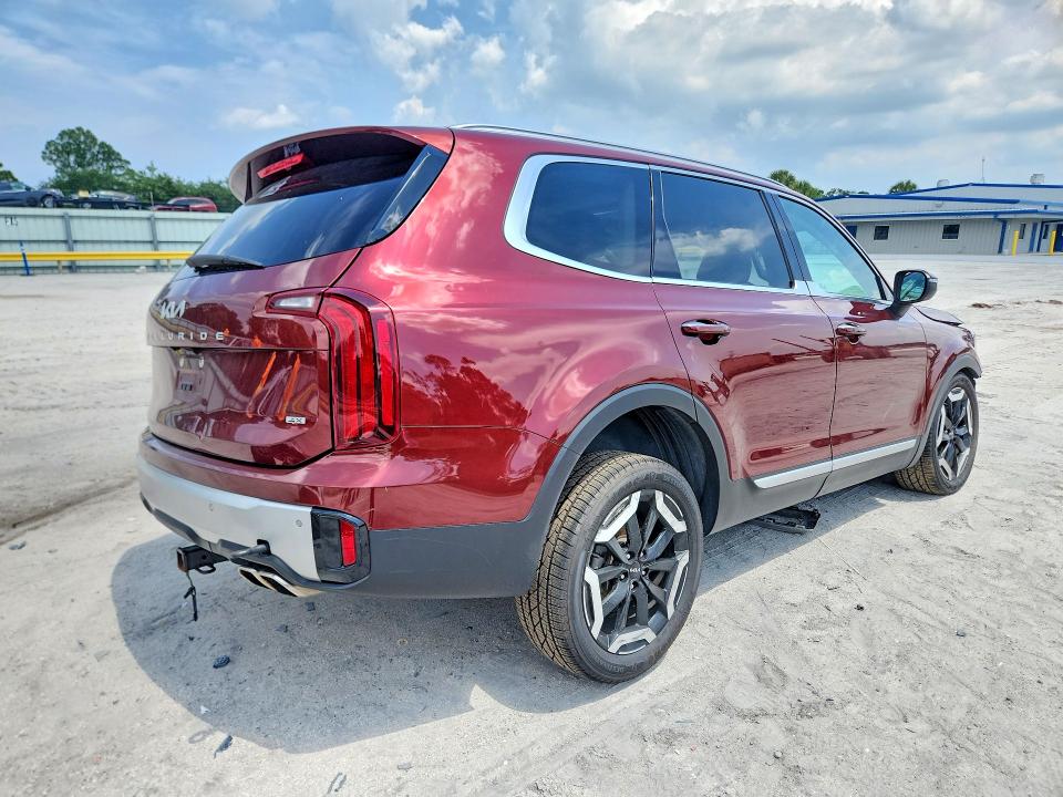 2023 Kia Telluride VIN 5XYP6DGC3PG398250 COPART salvage auction — FRONT END, Fl - Cert Of Title Slvg Rebuildable, sold $4,750 on 2026-07-29 (photo 3)