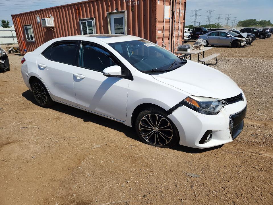 2016 Toyota Corolla VIN 2T1BURHE2GC663152 COPART salvage auction — FRONT END, Il - Salvage Certificate, sold $2,300 on 2026-07-02 (photo 4)
