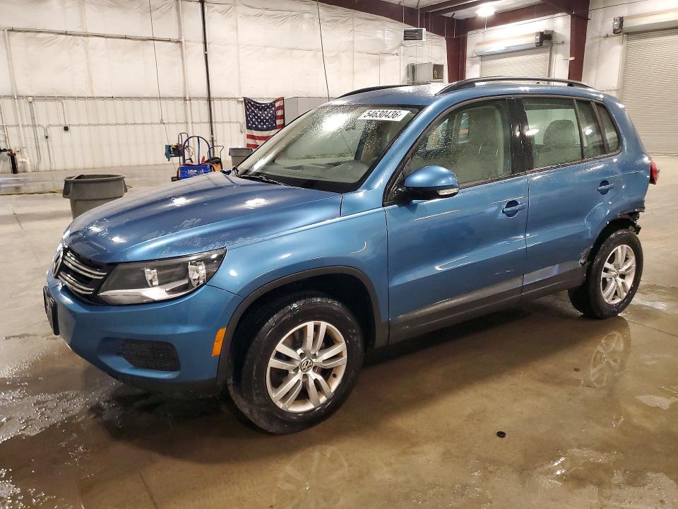 2017 Volkswagen Tiguan VIN WVGBV7AXXHK024090 COPART salvage auction — REAR END, Mn - Cert Of Title-Salvage, sold $1,800 on 2026-07-13 (photo 1)