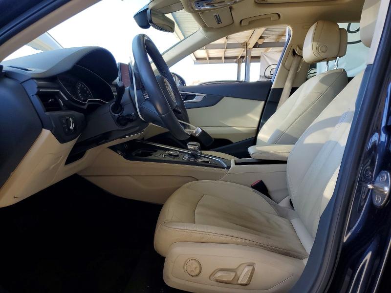 2017 Audi A4 VIN WAUGNAF47HN019768 COPART salvage auction — FRONT END, Ca - Salvage Certificate, sold $3,050 on 2026-07-02 (photo 7)