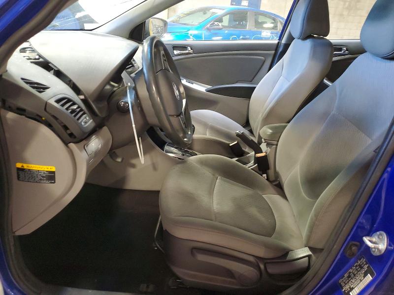 2013 Hyundai Accent VIN KMHCU4AE3DU581507 COPART salvage auction — FRONT END, Pa - Certificate Of Salvage, sold $400 on 2026-07-15 (photo 7)