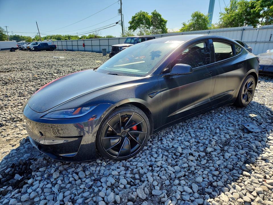 2024 Tesla Model 3 VIN 5YJ3E1ETXRF866035 COPART salvage auction — FRONT END, Nj - Cert Of Title-Salvage, sold $14,700 on 2026-07-13 (photo 1)