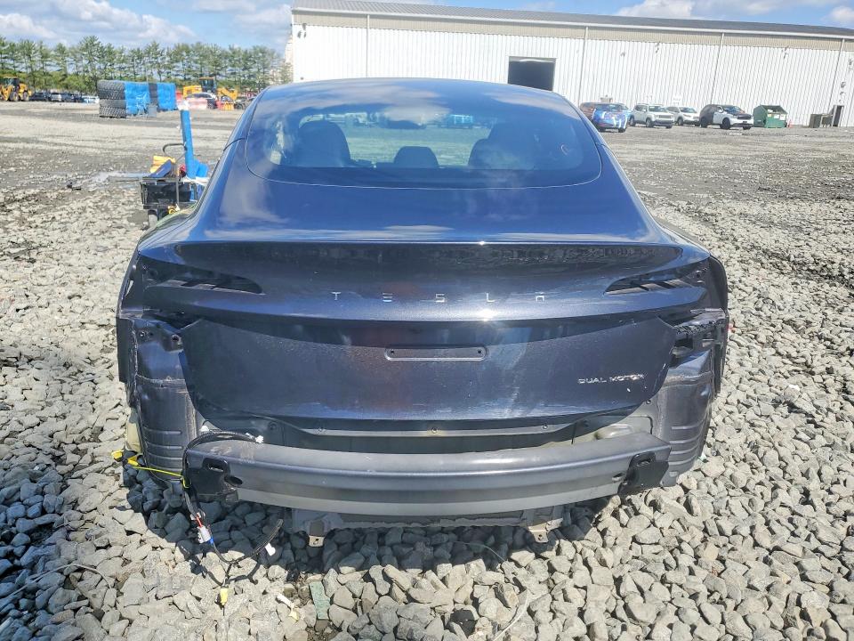 2024 Tesla VIN 5YJ3E1EB3RF801146 COPART salvage auction — ROLLOVER, Nj - Cert Of Title-Salvage, sold $14,100 on 2026-07-13 (photo 6)