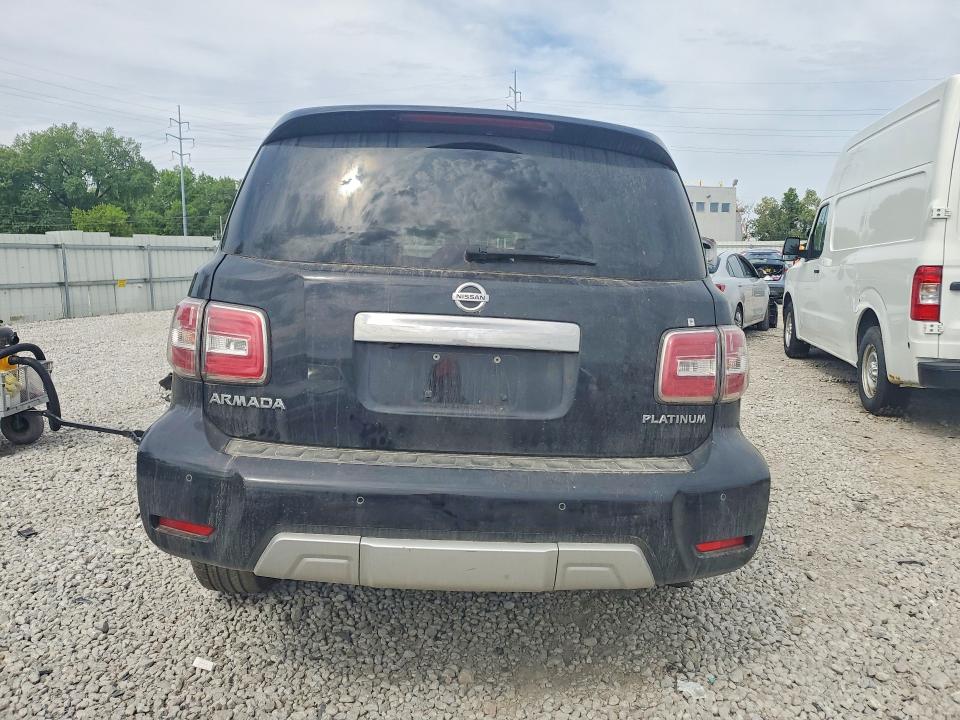 2018 Nissan Armada VIN JN8AY2NE2J9733861 COPART salvage auction — FRONT END, Oh - Cert Of Title-Salvage, sold $7,300 on 2026-07-17 (photo 6)