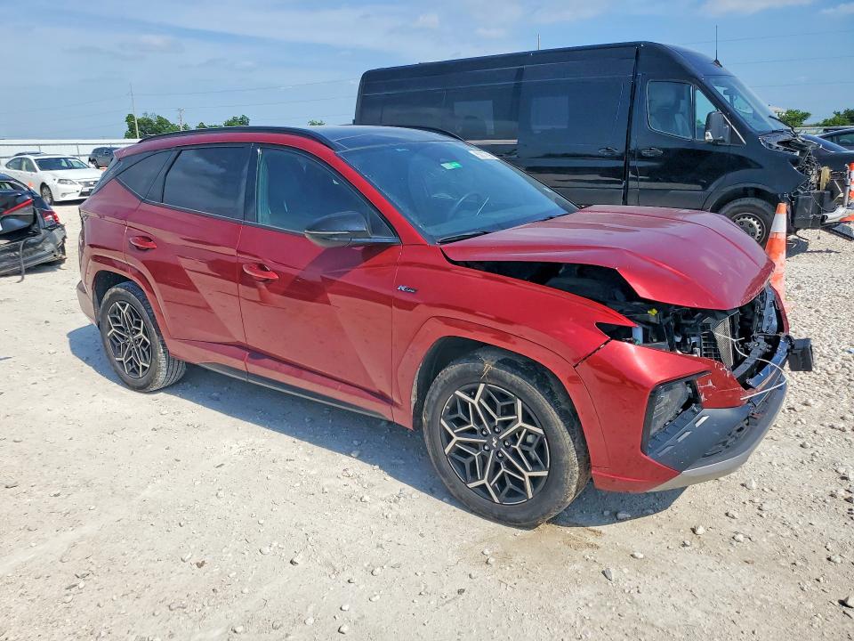 2024 Hyundai Tucson VIN KM8JFCD13RU186450 COPART salvage auction — FRONT END, Tx - Salvage Vehicle Title, sold $6,300 on 2026-07-23 (photo 4)