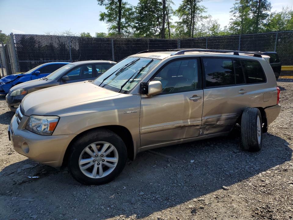2006 Toyota Highlander hybrid VIN JTEEW21AX60010417 COPART salvage auction — SIDE, Va - Cert Of Title - Salvage, sold $975 on 2026-07-07 (photo 1)