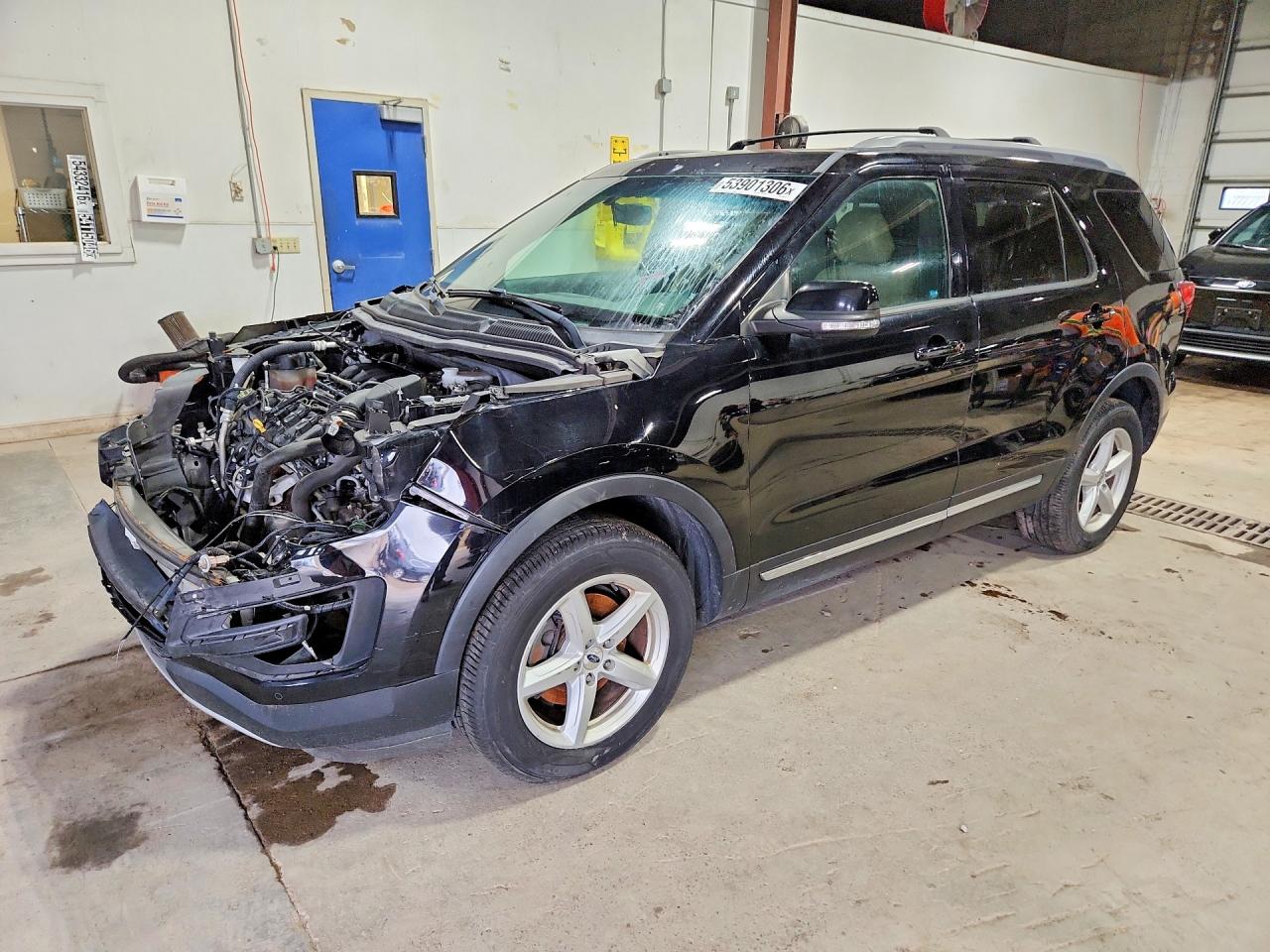 2016 Ford Explorer VIN 1FM5K8D82GGC48357 COPART salvage auction — Front End, IN - DEALER ONLY CLEAN TITLE, sold $375 on 2026-07-02 (photo 1)