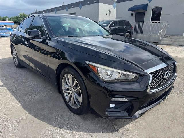 2021 Infiniti Q50 VIN JN1EV7AP1MM701174 COPART salvage auction — MINOR DENT/SCRATCHES, Fl - Certificate Of Destruction (P), sold $9,800 on 2026-07-27 (photo 4)