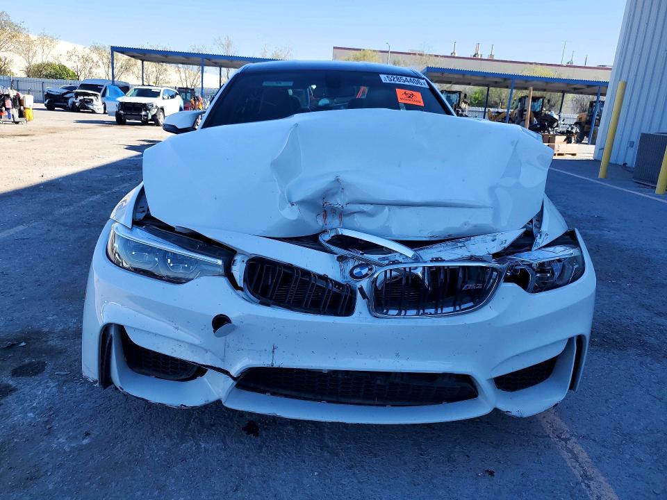 2018 BMW M3 VIN WBS8M9C57J5J78990 COPART salvage auction — FRONT END, Nv - Salvage Title, sold $21,200 on 2026-07-28 (photo 5)