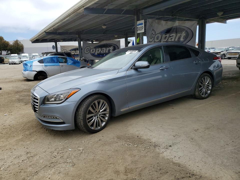 2017 Genesis VIN KMHGN4JF5HU181266 COPART salvage auction — UNDERCARRIAGE, Ca - Dis/Dlr/Exp Only Clean Title, sold $1,650 on 2026-07-30 (photo 1)
