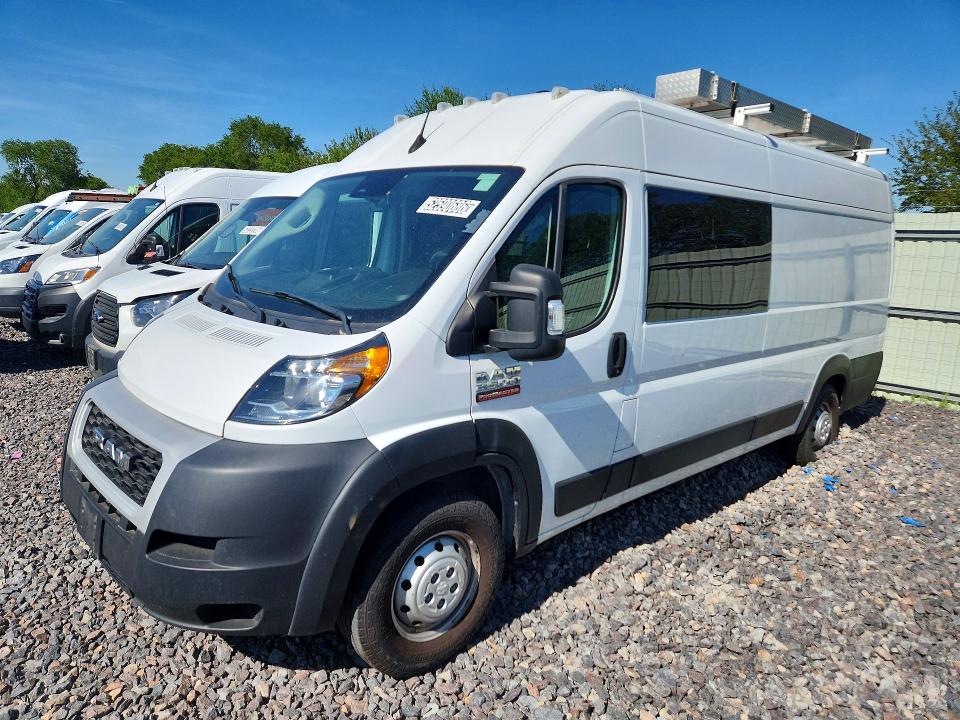 2022 Ram Promaster 3500 VIN 3C6MRVJGXNE142894 COPART salvage auction — MECHANICAL, Il - Certificate Of Title, sold $8,100 on 2026-07-23 (photo 1)