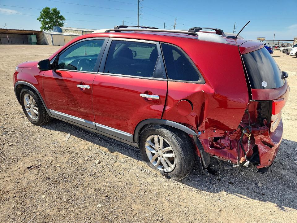 2015 Kia Sorento VIN 5XYKT4A63FG579529 COPART salvage auction — REAR END, Tx - Salvage Vehicle Title, sold $1,400 on 2026-07-08 (photo 2)