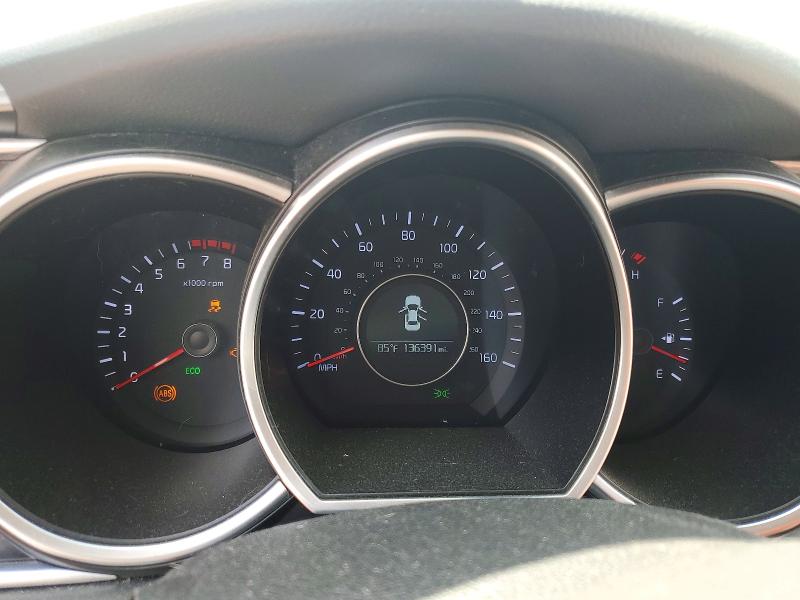 2015 Kia Optima VIN 5XXGM4A75FG484826 COPART salvage auction — REAR END, Tn - Salvage Certificate, sold $800 on 2026-07-16 (photo 9)