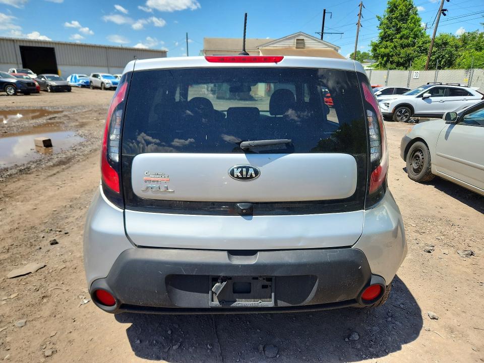 2014 Kia Soul VIN KNDJP3A57E7712046 COPART salvage auction — VANDALISM, Pa - Certificate Of Salvage, sold $1,000 on 2026-07-06 (photo 6)