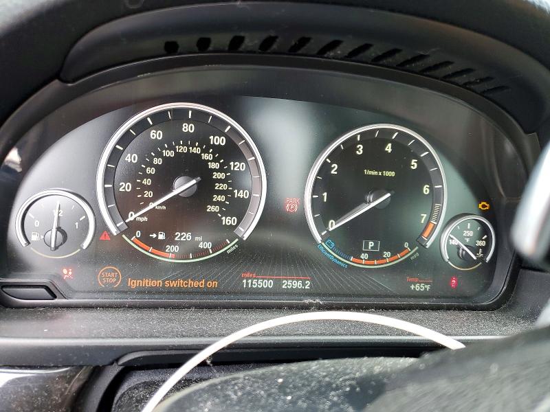 2016 BMW 5er VIN WBA5B3C53GG259976 COPART salvage auction — SIDE, Co - Public - Salvage Title, sold $2,400 on 2026-07-09 (photo 9)