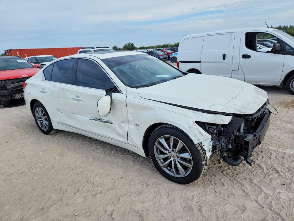 2017 Infiniti Q50 VIN JN1CV7AP9HM641383 COPART salvage auction — FRONT END, Fl - Cert Of Title Slvg Rebuildable, sold $1,250 on 2026-07-27 (photo 4)