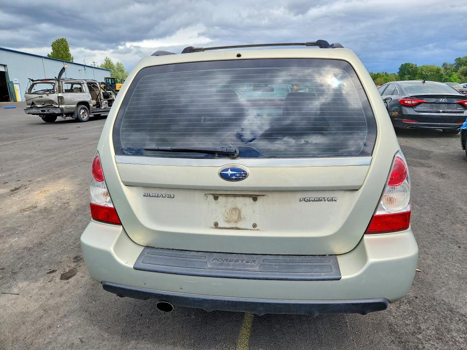 2006 Subaru Forester VIN JF1SG65696H744278 COPART salvage auction — FRONT END, Or - Salvage Title Certificate, sold $450 on 2026-07-13 (photo 6)