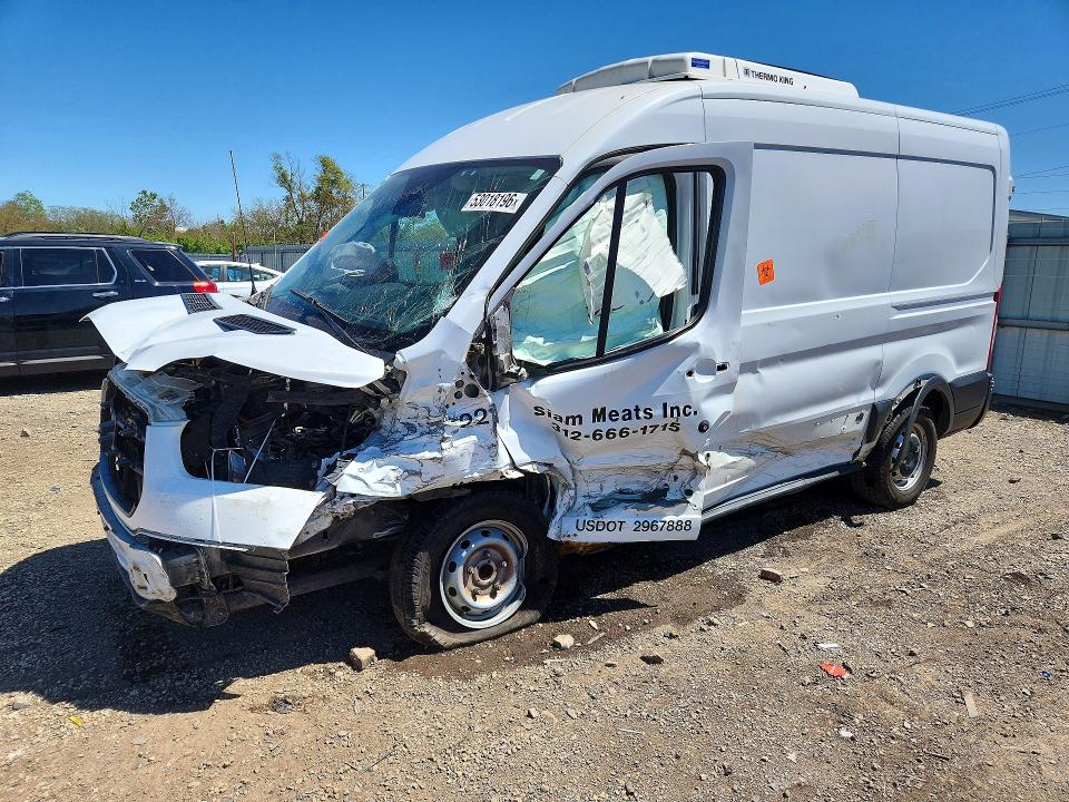 2017 Ford Transit VIN 1FTYR1CM7HKA43148 COPART salvage auction — FRONT END, Il - Salvage Certificate, sold $1,450 on 2026-07-09 (photo 1)
