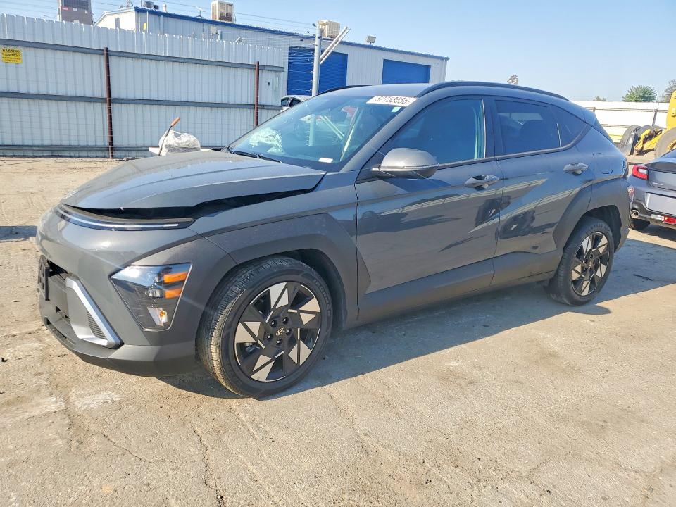 2025 Hyundai Kona VIN KM8HB3AB6SU334250 COPART salvage auction — FRONT END, Ca - Salvage Certificate, sold $5,200 on 2026-07-31 (photo 1)