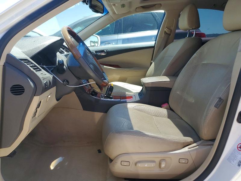 2007 Lexus ES VIN JTHBJ46G272069674 COPART salvage auction — FRONT END, Ca - Salvage Certificate, sold $950 on 2026-07-14 (photo 7)