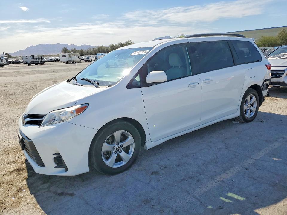 2020 Toyota Sienna VIN 5TDKZ3DCXLS081269 COPART salvage auction — REAR END, NV - SALVAGE TITLE, sold $6,700 on 2026-07-23 (photo 1)