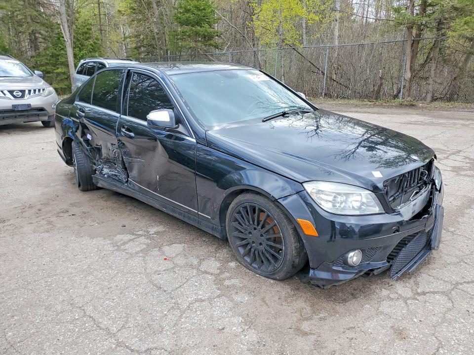 2009 Mercedes-benz C class VIN WDDGF85XX9F343304 COPART salvage auction — SIDE, ON - PERMIT SALVAGE, sold $1,050 on 2026-07-14 (photo 4)