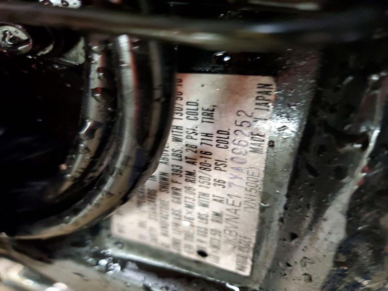 2000 Kawasaki Vulcan VIN JKBVNAE17YA096252 COPART salvage auction — FRONT END, Tn - Salvage Certificate, sold $50 on 2026-07-14 (photo 9)