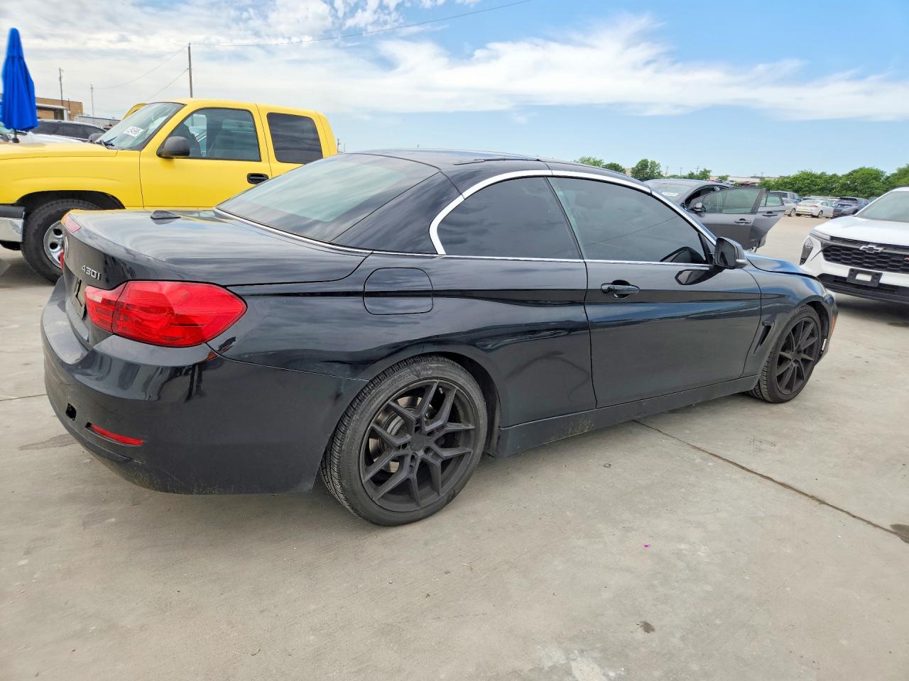 2017 BMW 4 Series VIN WBA4U7C50H5H19396 COPART salvage auction — Front End, TX - SALVAGE VEHICLE TITLE, sold $5,100 on 2026-07-02 (photo 3)