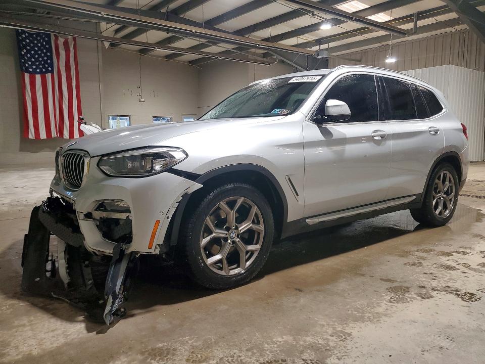 2021 BMW VIN 5UXTY3C02M9F52072 COPART salvage auction — FRONT END, Pa - Certificate Of Salvage, sold $5,900 on 2026-07-22 (photo 1)