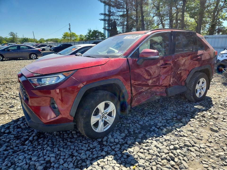 2019 Toyota Rav 4 VIN JTMP1RFV5KD037267 COPART salvage auction — SIDE, Nj - Cert Of Title-Salvage, sold $8,700 on 2026-07-15 (photo 1)